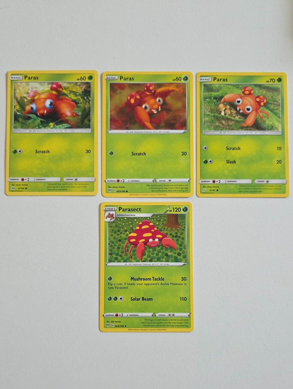 Pokemon Paras And Parasect Trading Card